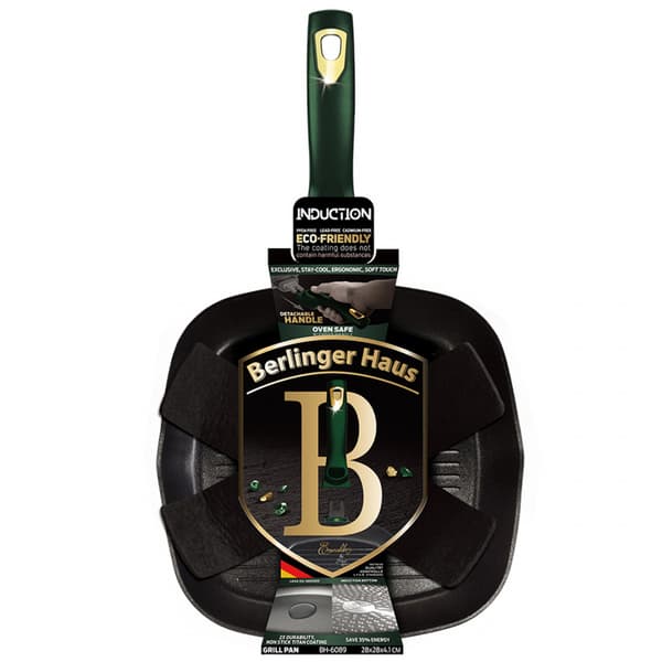GRILLPANNA 28cm BERLINGER HAUS BH-6089 EMERALD