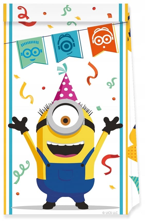 Minions papperspåsar Gru presenter 4 st