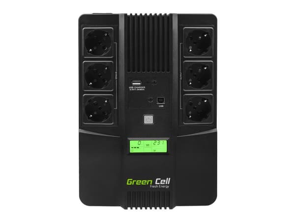 Green Cell UPS06 AiO 600VA 360W sort nødstrømforsyning