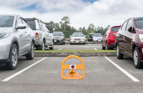 Parkeringsbomlås 40 cm med nycklar