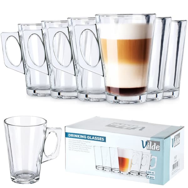 Latte-kahvilasit 255 ml 6 kpl