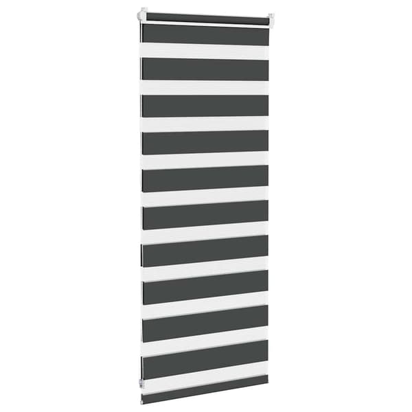 vidaXL Zebragardin, svart, tygbredd 55,9 cm, polyester