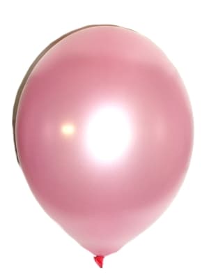 Metalliske balloner 20 cm 100 stk. lyserøde
