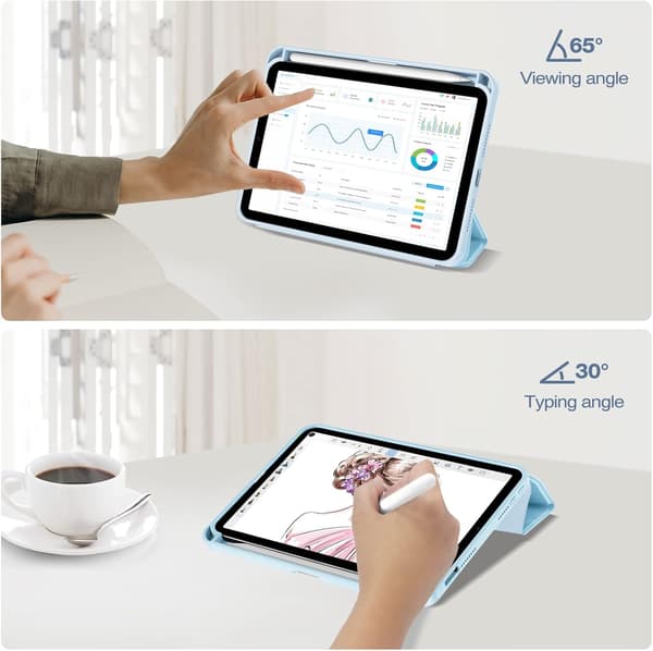 BLÅTT VIKBART FODRAL FÖR IPAD MINI 6 8,3 TUM 2021