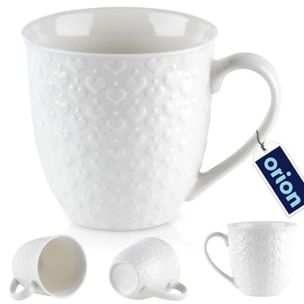 Keramisk krus med hjerter 580 ml