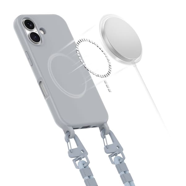 TECH-PROTECT MAGNELHALSBAND MAGSAFE IPHONE 16 KRITGRÅ