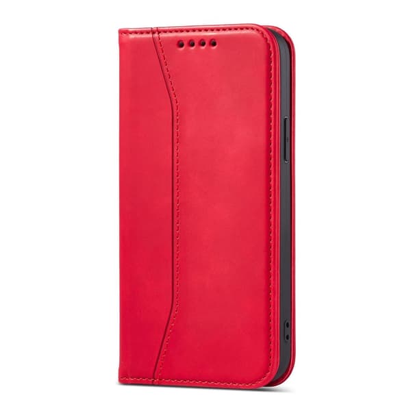 Magneetti Fancy Case iPhone 14 Pro -läppäkotelo, punainen