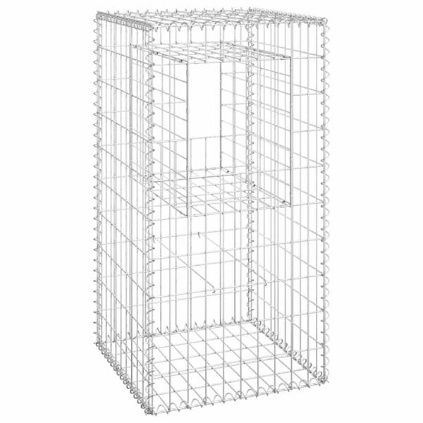 vidaXL Gabionstolper, 2 stk., 50x50x100 cm, jern