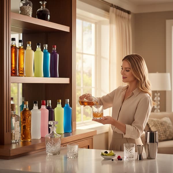 10x Glasflaskor för Likörer DIVA 500ml Presentflaska Juice Vin 0,5l