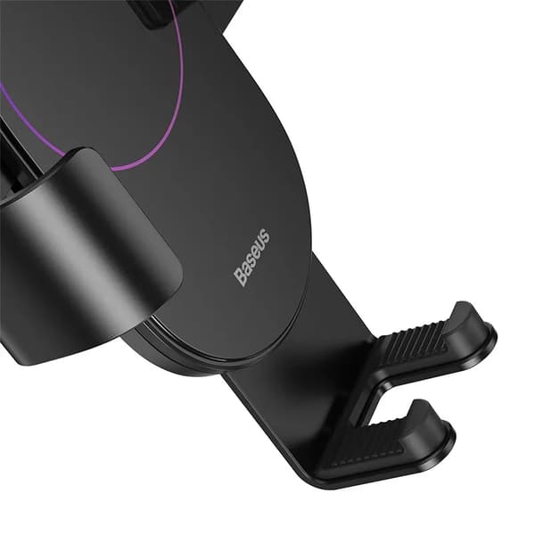 Baseus Simpslism Gravity Bilholder med Sugekop (Sort)