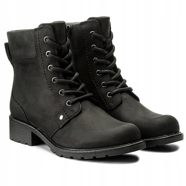 CLARKS DAMESKO ANKELSTØVLER SORT LÆDER 36 3C3G6*