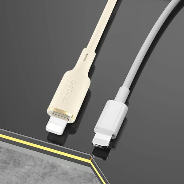 Dudao L7SL USB-A - Lightning 5A -kaapeli 1m - Beige