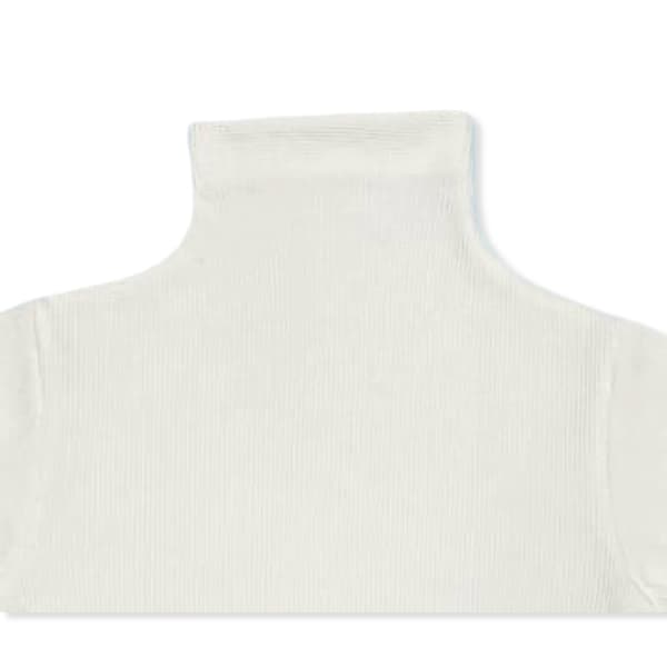Barn HALV POLTROSA 146 RIBBAD BOMULL ELASTISK POLTROSA DARTOMIK VIT