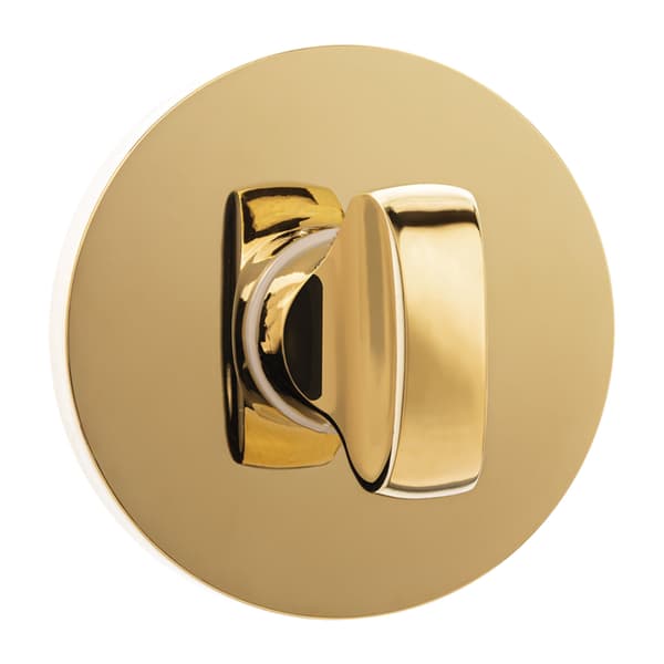Rund Rosett WC Inre Handtagsskylt Guld Kuchinox