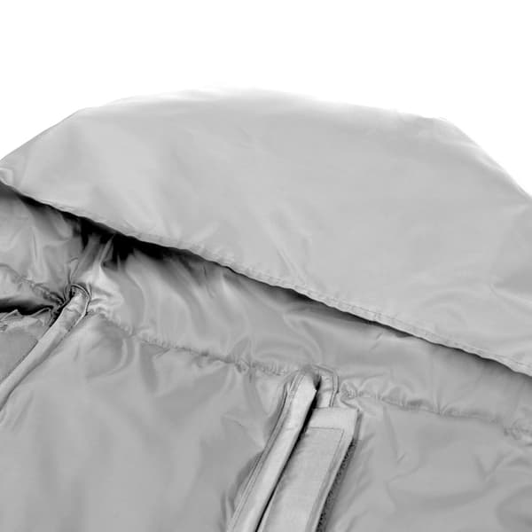 Vintergrå pälssovsäck för barnvagn, gondol, pulka + överdrag