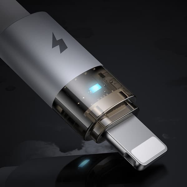 MCDODO USB-KABEL HURTIGOPLADNING TIL IPHONE LIGHTNING PD 36W 1M LED HVID