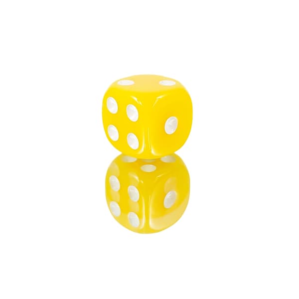 D6 1,6 cm RPG Gule Sekssidede Terninger