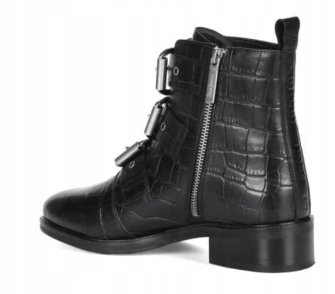 PEPE JEANS BOWIE TOP DAMESKO SORT LÆDER 41 AWE