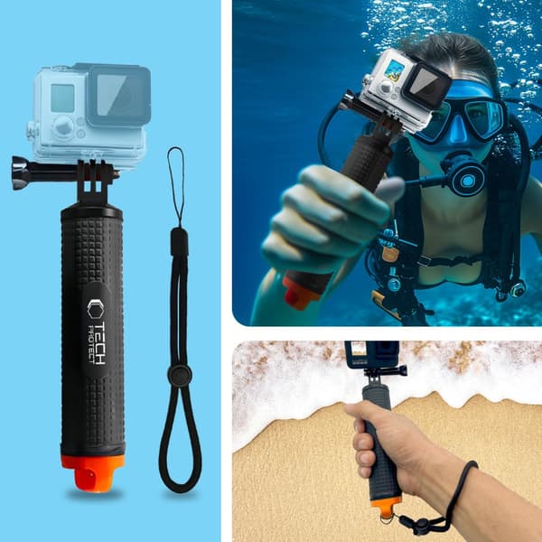 TECH-PROTECT GA100 FLOAT HANDGREP GOPRO / DJI SVART
