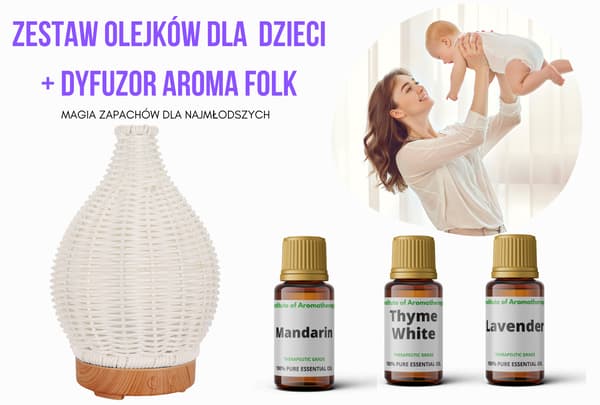 AROMA FOLK Børne Oliediffusersæt - Fredfyldt søvn og afslapning