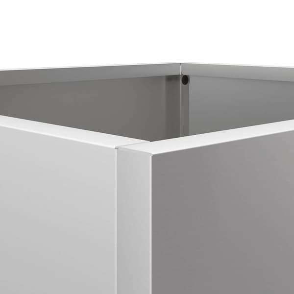 vidaXL Kruka, Silver, 32x29x75 cm, Galvaniserat stål