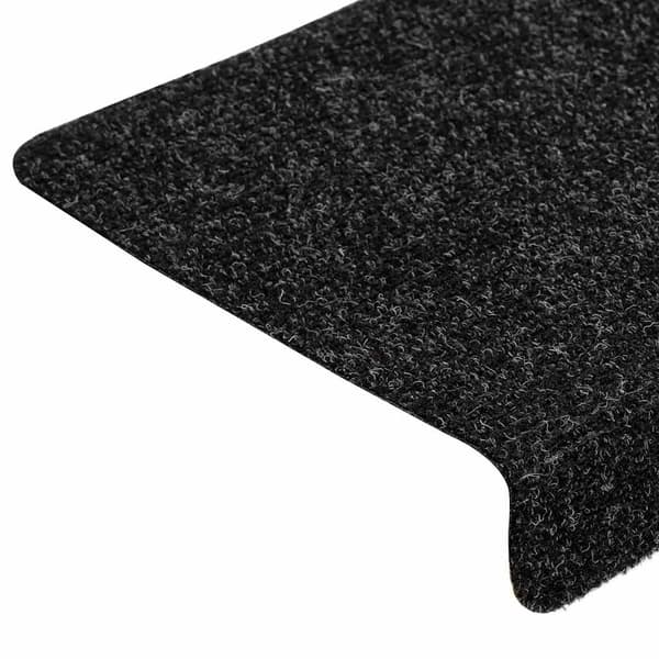 vidaXL selvklæbende trappemåtter 30 stk. sorte 65x21x4 cm