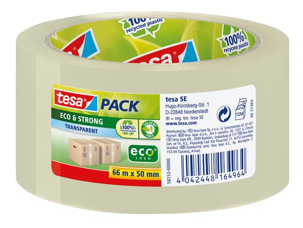 TESA tesapack Eco & Strong 66m:50mm transparent
