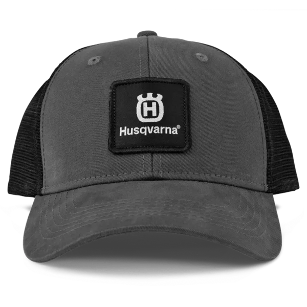 Husqvarna svart trucker asfalt basebollkeps