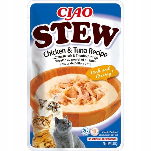 INABA CIAO Våtfoder för Katter Kycklinggryta 24x40g