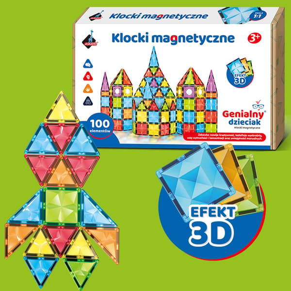 3D-magneettipalikat - 100 kpl