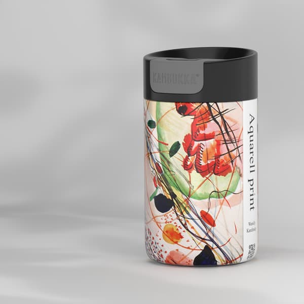 Kambukka Olympus termosmugg med akvarelltryck 300ml