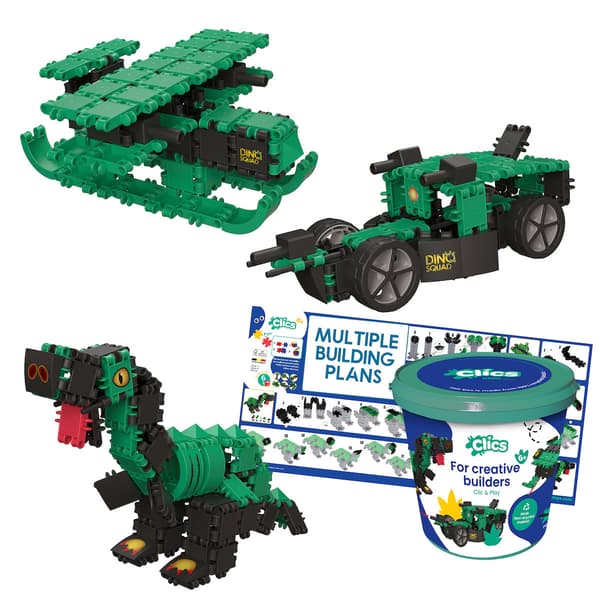 Clics Hink 6 i 1 Dinosaurier 141 bitar 5+