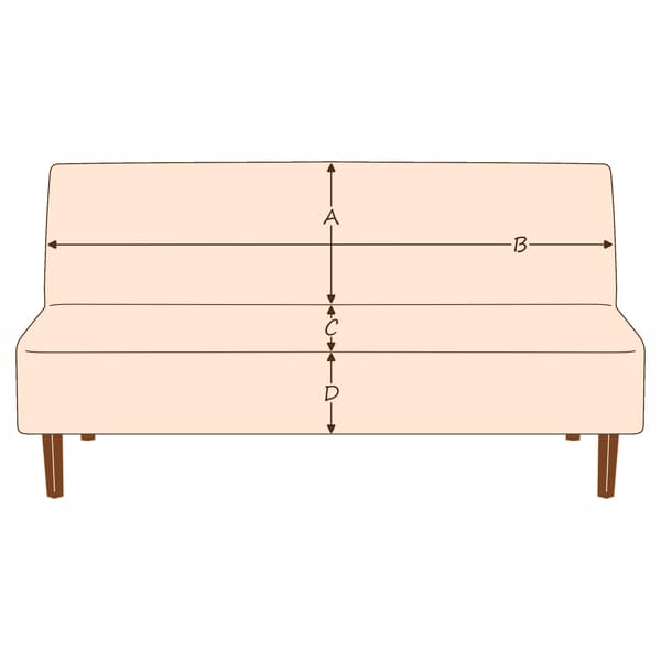 Betræk til daybed, sofa, sovesofa, elastisk fløjl TESS sort