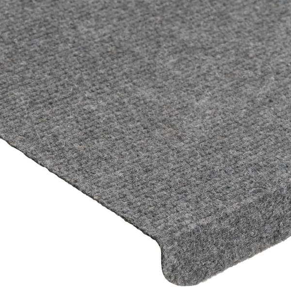 vidaXL selvklæbende trappetrin, 15 stk., 65x24,5x3,5cm, grå