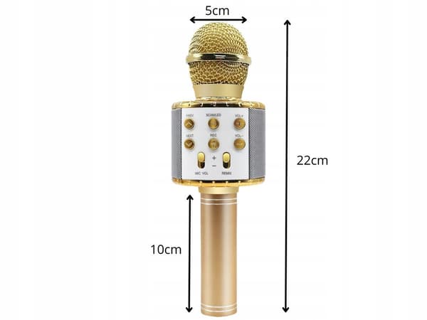 Mikrofoni WS-858 kullannärinen laukulla (40 kpl)