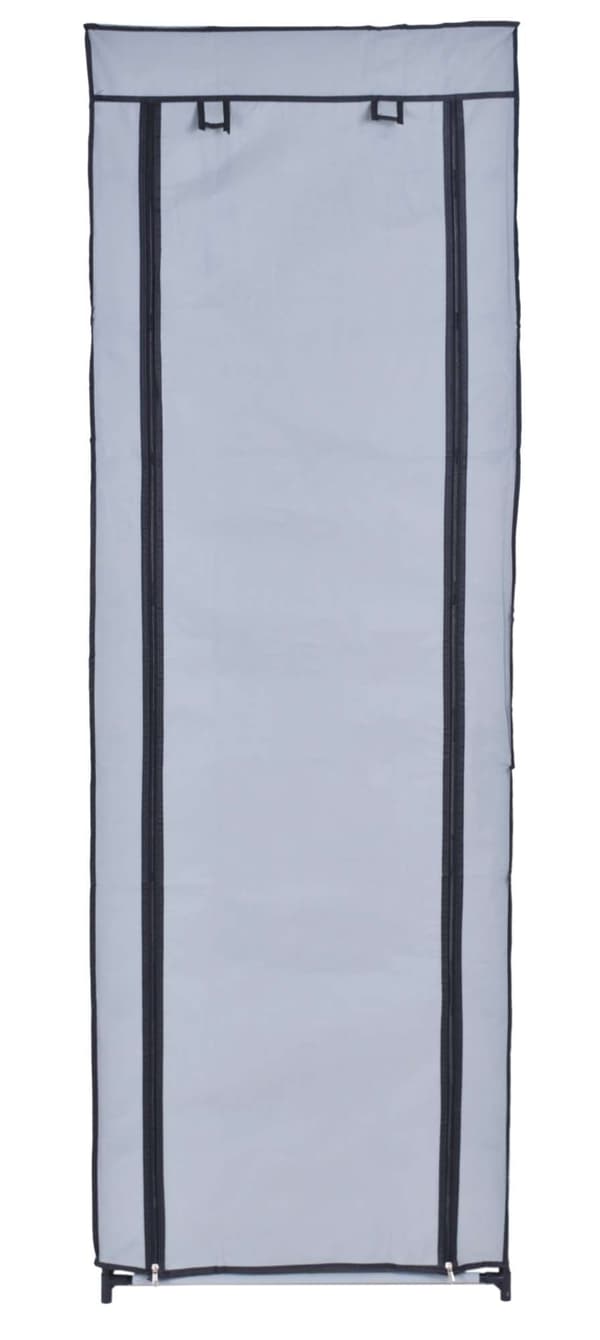 Lea textil skoskåp, grå