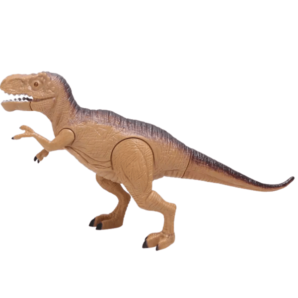SÆT MED 4 DINOSAURFIGURER, 2 TRÆER, LYD- OG LYSEFFEKTER