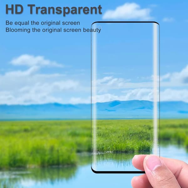 2x Hærdet glas til Oneplus 9 Pro med afrundede sider + 2x kamerabeskyttelse
