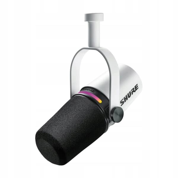 Shure MV7-W - Mikrofon XLR/USB-C Vit