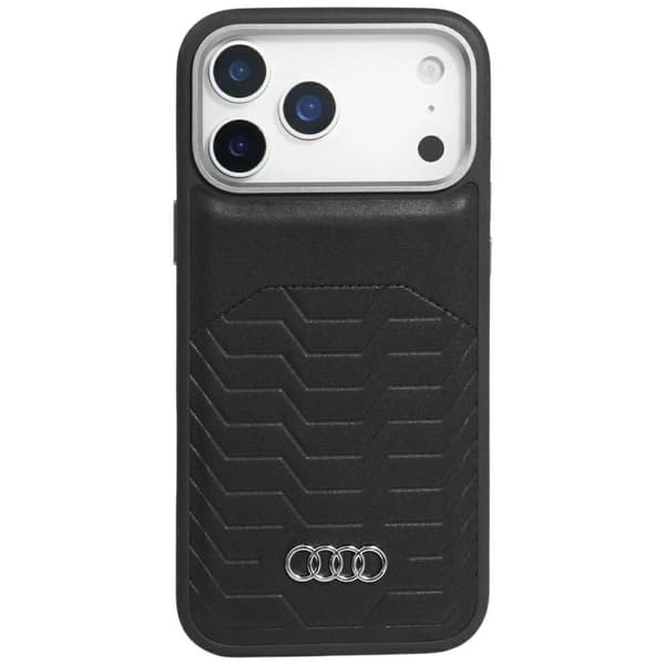 Audi GT MagSafe-etui i kunstlæder til iPhone 17 Pro Max - Sort