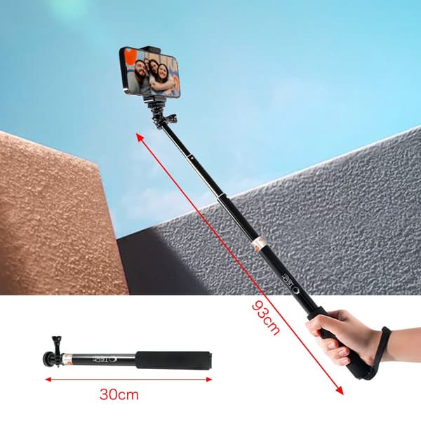TECH-PROTECT GA100 MONOPAD & SELFIE STIK GOPRO / DJI SORT