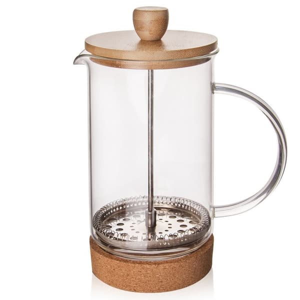 Stempelkande i glas til kaffe og te 1 liter