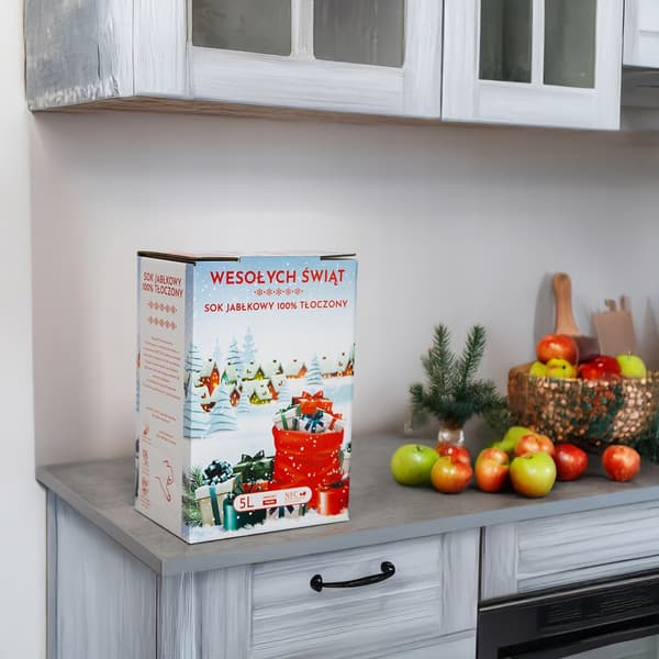 JULÆBLEJUICEKARTON 100% PRESSE 5L Til Julegaver