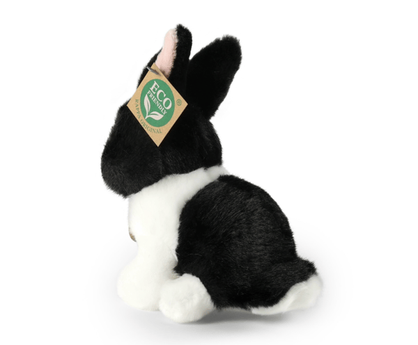 Rappa 252103 Plyskanin, hvid og sort, 16 cm