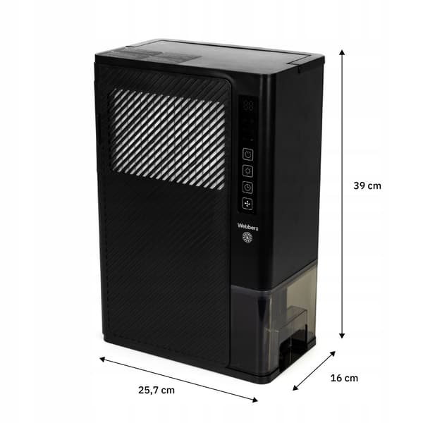 Webber DEX 1 luftaffugter 3 l / 24 timer lydløs HEPA LED 20 m² D