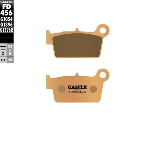Galfer KH367/2 sintrede metalbremseklodser (guld) OFF road