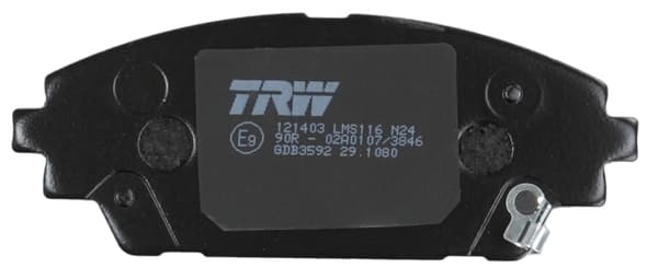 FORRESTE BREMSEKLODSER GDB3592 TRW