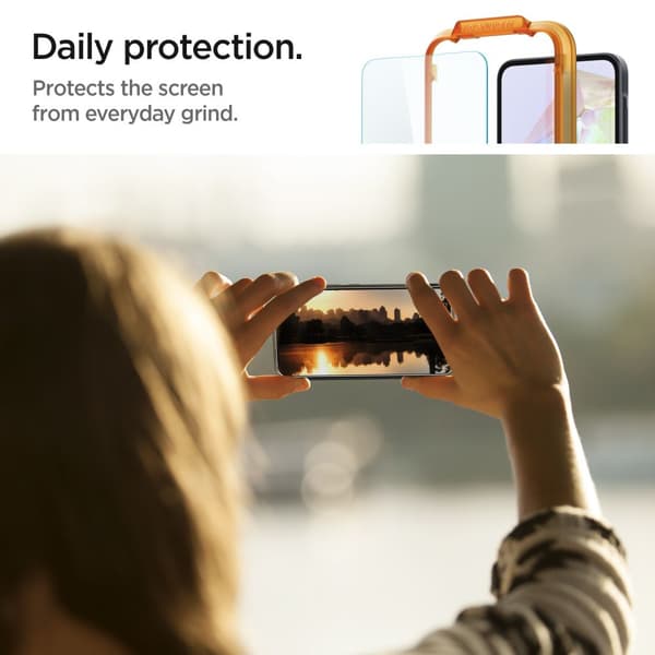 Härdat glas SPIGEN ALM GLAS.TR 2-PACK GALAXY A35 5G KLAR