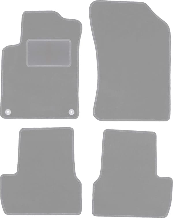 Harmaat auton matot Citroen DS3 hatchbackille (2009-2016)