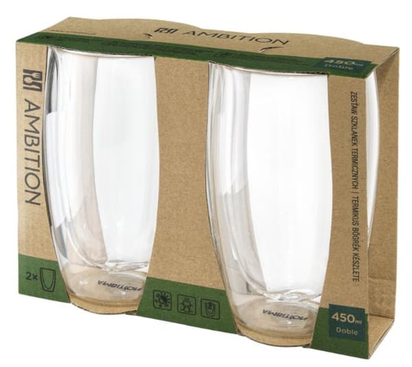 AMBITION Dubbelglas 450ml Transparent